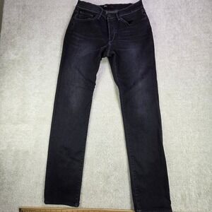 3x1 NYC Men's Straight Leg Slim Jeans Black Size 31x32 Button Fly Skater Stretch